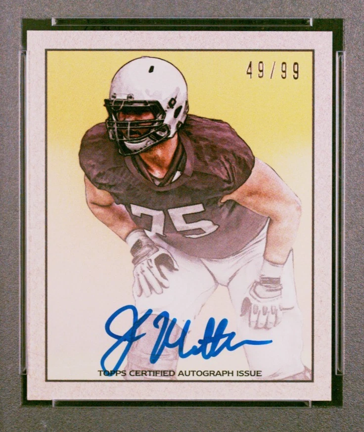 2014 BOWMAN JAKE MATTHEWS #71 AUTO 1950 MINI ROOKIE CARD #/99 | PSA 10 GMT POP 1 - Image 2 of 4