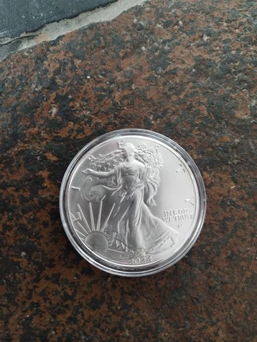 UNCIRCULATED 2024 AMERICAN SILVER EAGLE. FREE SHIPPING.