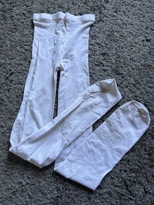 Balera Dance Tights. Sz Small Adult, White - EUC!
