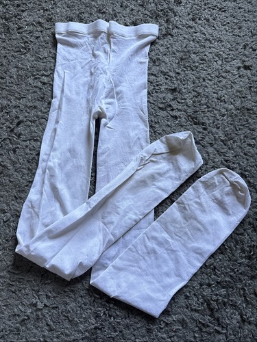 Balera Dance Tights. Sz Small Adult, White - EUC!