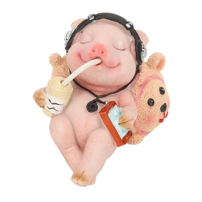 Pig Statue Resin Hand Casting UV Resistant Coating Non Deformable Non - image 1 of 4