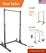 Alloy Steel Power Rack with Built-In Pull-Up Bar - Ultimate Fitness Equipment