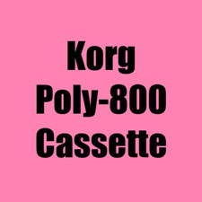 Korg Poly-800 Data Recovery Cassette