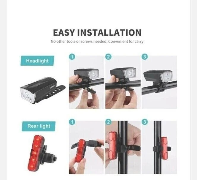 Omeril bike light set sale