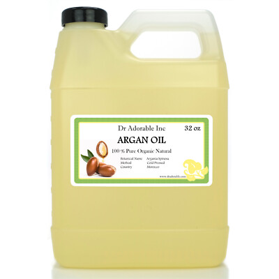 PURE RAW ARGAN OIL MARRAKESH OIL, COLD PRESSED 2 oz- Gallon, Free Shipping