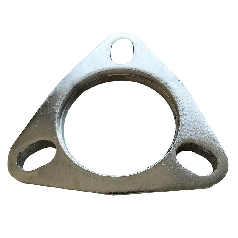 2.5" 3 Bolt Mild Steel Slotted Flange Exhaust Downpipe Pipe Catback Header - Image 2 of 4