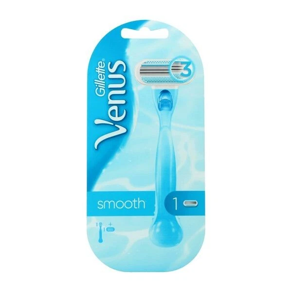1x Damen Rasierer Gillette VENUS 1 Smooth mit 1 Klinge Kombipack blau