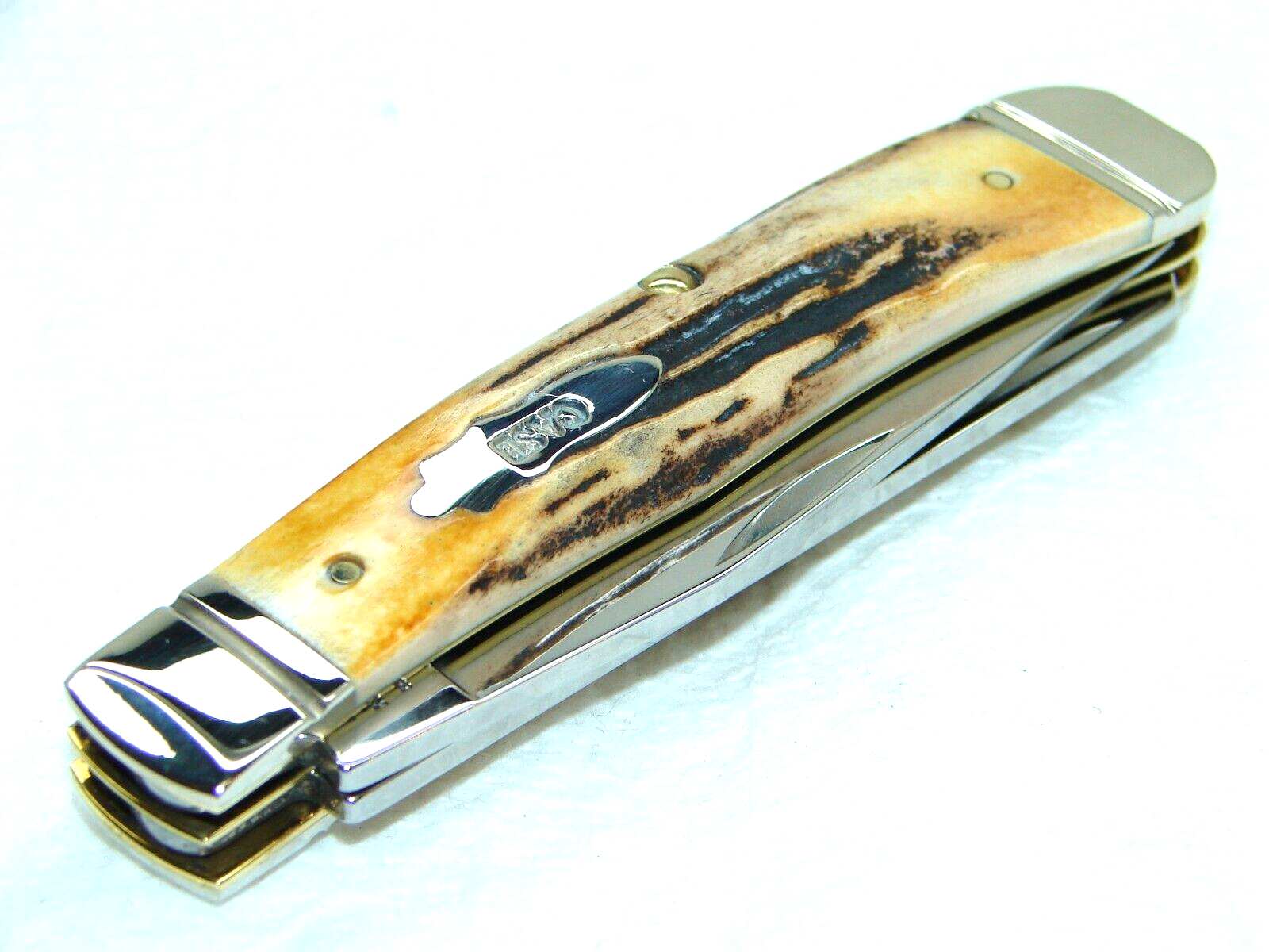 CASE XX USA,2011, 5254 TRAPPER KNIFE, BOMB SHIELD SUPER STAG, SCARCE