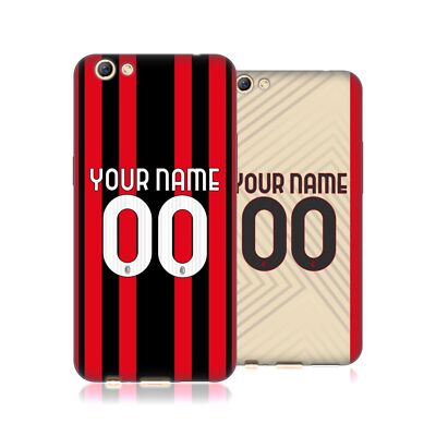 PERSONALISIERTE INDIVIDUELLE AC MILAN 2021/22 KIT GEL HANDYHÜLLE FÜR OPPO HANDYS