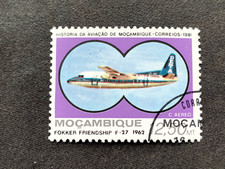 MOZAMBIQUE MOCAMBIQUE 1981 AVIATION HISTORY 12.50MT FOKKER FRIENDSHIP F-27 1962
