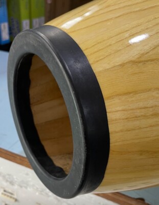 DP Percussion Rubber Conga Bottom For 10  Drum. Bottom Diameter  Measures 7 .