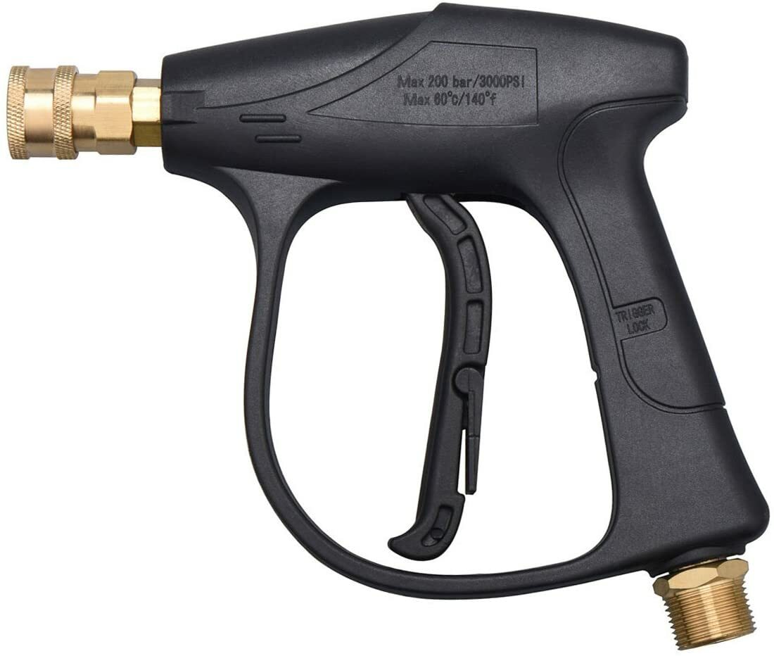 3000 PSI High Pressure Washer Gun Car Wash Foam Spray Short Wand Nozzle Tips US