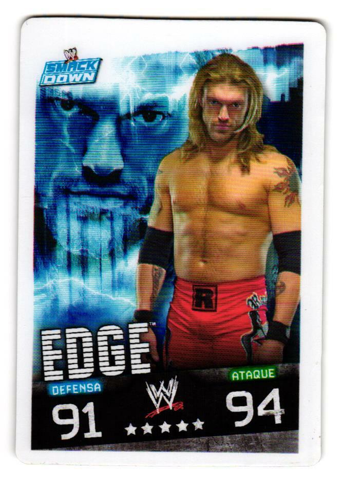 2009 Topps WWE Slam Attax Mini Sabritas RARE HTF Edge | eBay