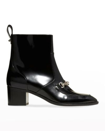 Christian Louboutin MAYERSWING DONNA 55 Spiked Leather Booties Ankle Boots $1295 - Foto 1 di 12