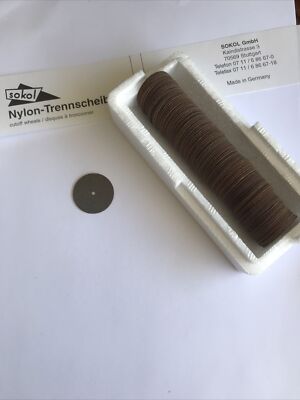Sokol Dental 100 Stck Schleifscheiben 25 mm 1 mm Nylon-Trennscheiben NEU
