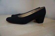 VANELI VAN ELi Women's Black Fabric 2" Block Heel Pumps Size 7.5M