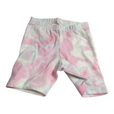 Cat  Jack Toddler Girl Size 2T Pull-On Bike Short Tie Dye Pink Multi