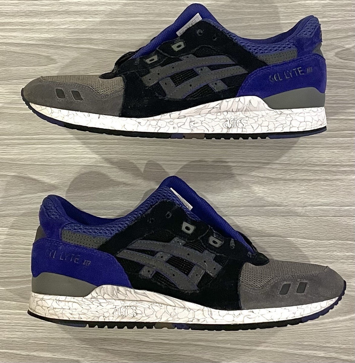 Asics Gel Lyte iii High Voltage Black Purple Shoes H521N Men's