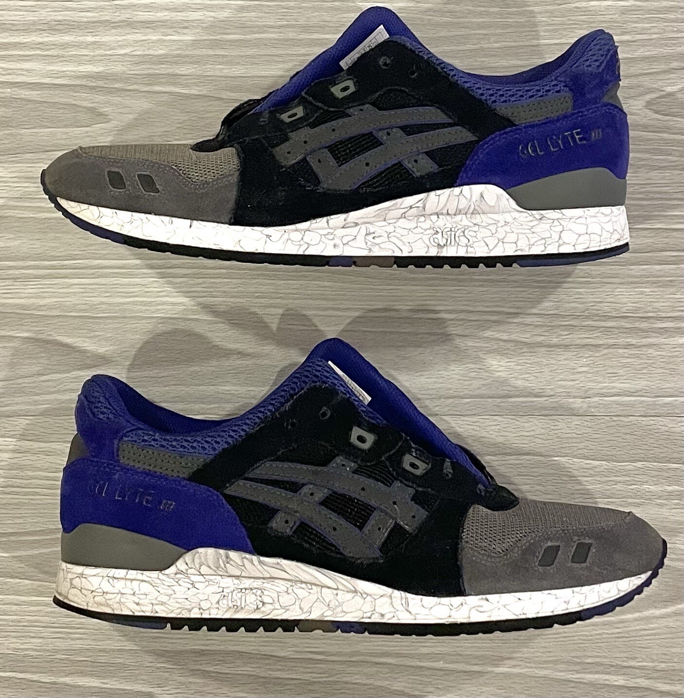 Asics Gel Lyte iii High Voltage Black Purple Shoes H521N Men's