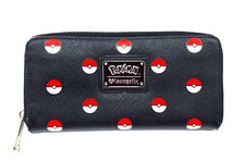 Pokemon Loungefly Pokeball Zip Around Wallet OG Heart Logo RARE
