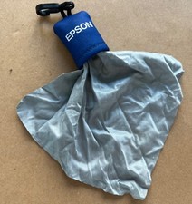 EPSON Promotional Screen Cleaning Cloth w/ Clip and Holder Keychain Zipper Pull