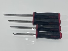 Snap-on Tools Usa Sgasa104br 4pc Hook Awl Set Large Pick Awl Set Red Grip Snap-on Tools Usa Sgasa104br 4pc Hook Awl Set Large Pick Awl Set Red Grip