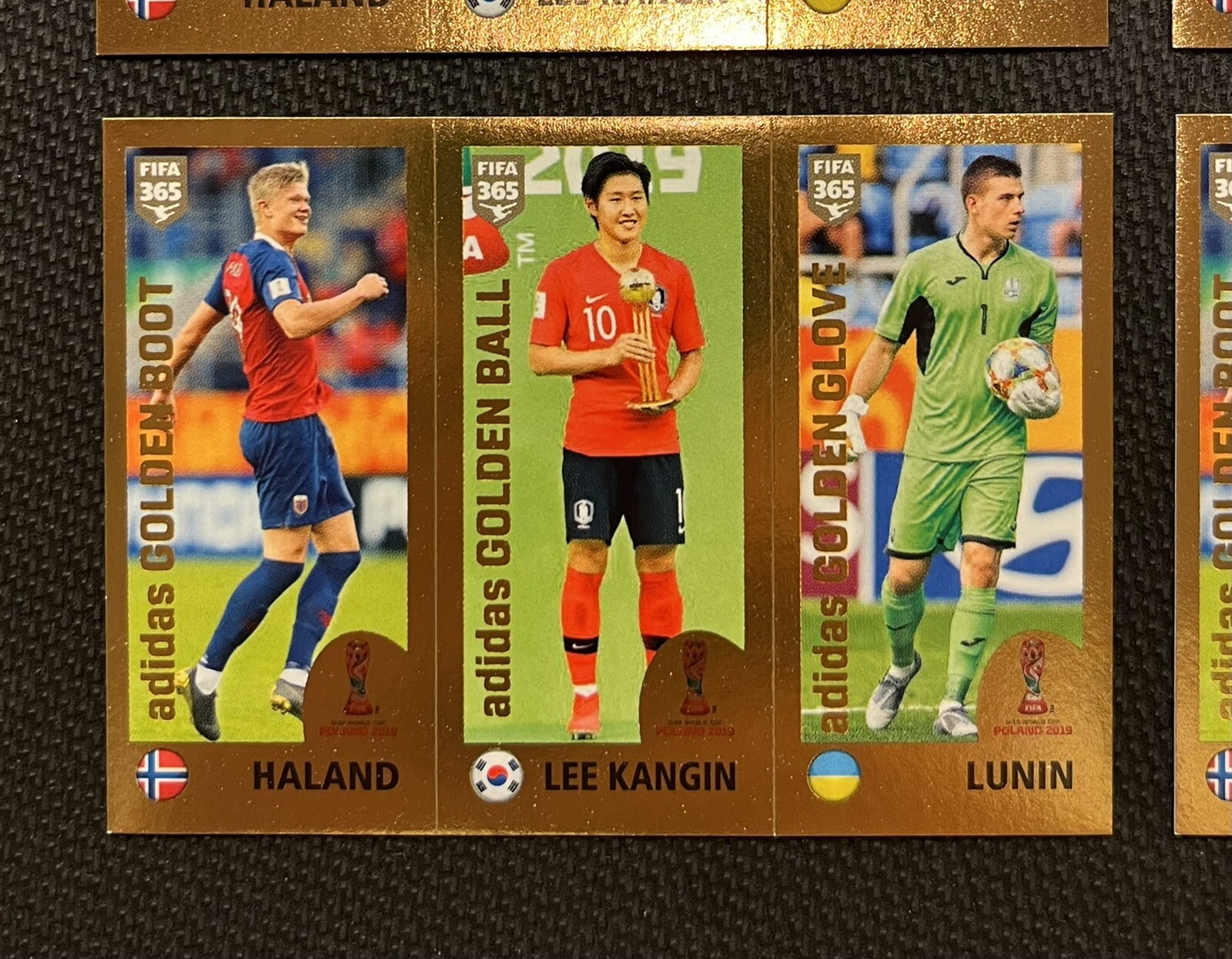 2019 Panini FIFA 365 Erling Haaland Rookie Sticker (BLUE BACK) Lot of 7! RARE view 6