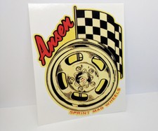 Ansen Mag Wheels Vintage Style Decal Vinyl Sticker Racing Hot Rod Rat Rod