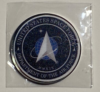 United States Space Force - NEW Pro size 32mm Slim - Golf Ball Marker
