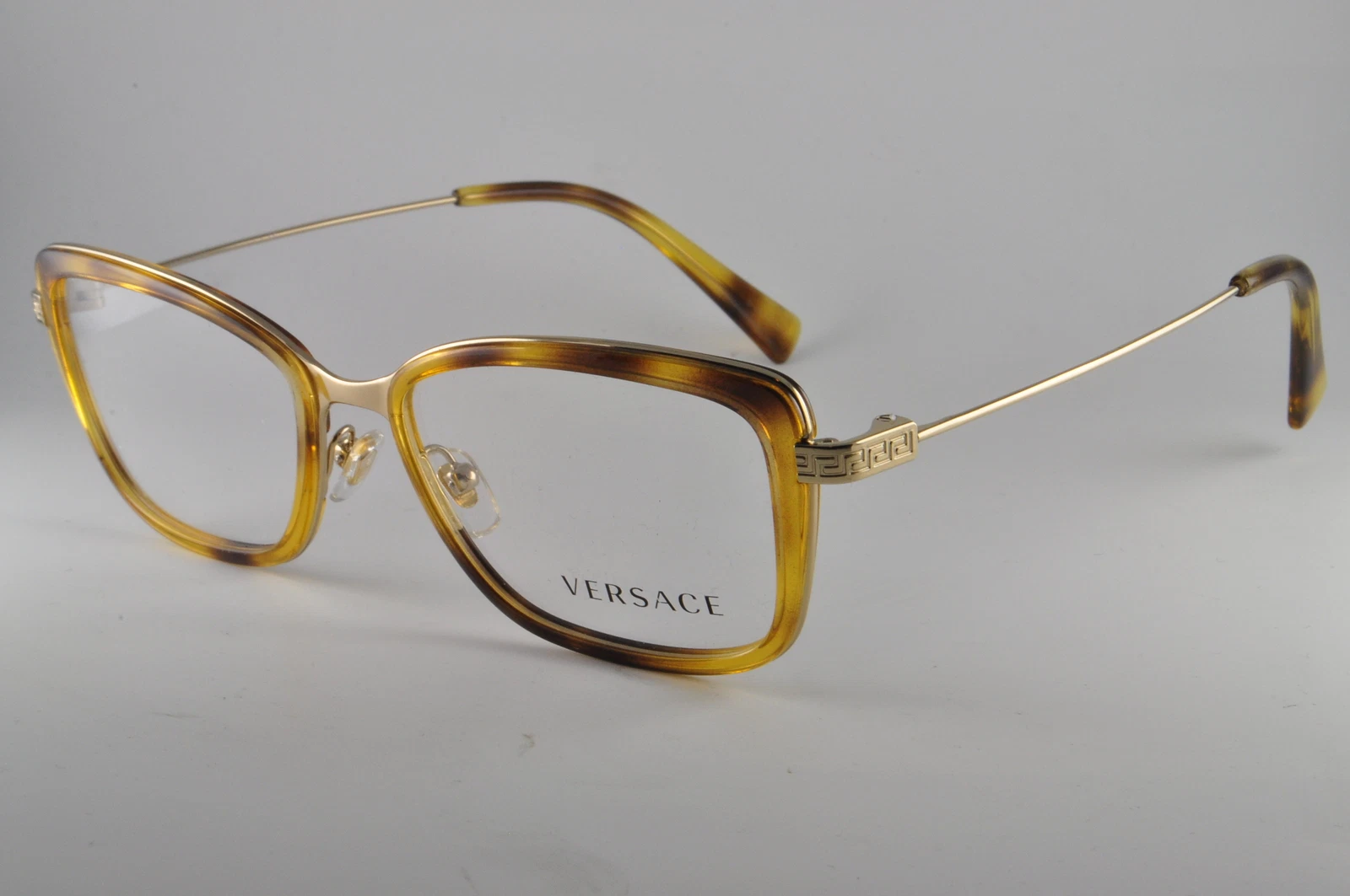 Versace Eyeglasses VE 1243 1400 Pale Gold/Hava Size 52 17 140