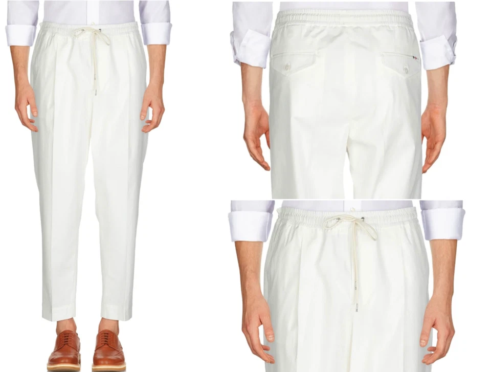 MONCLER CASUAL JOGPANTS JOGGING CHINO HOSE LUXURY COTTON STRETCH TROUSERS NEW 50