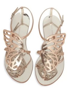 Details About Nib 375 Sophia Webster Rose Gold Silver Bibi Butterfly Sandals Eu 37