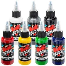 MOMs Millennium Tattoo Ink - 7 Color Set