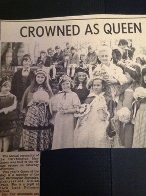J1-6 Ephemera 1975 Bild Birchington May Queen Gillian Crack Hilary Milne