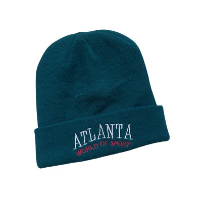 Atlanta World of Sport Vintage Mütze Alt Grün Onesize Retro 80s 90s