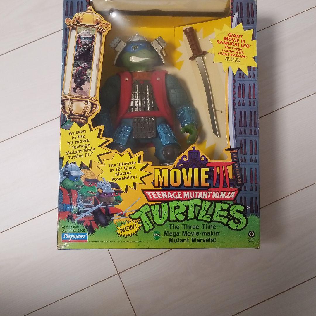 GIANT　MOVIEⅢ　SAMURAI　レオナルド　フィギュア　タートルズ TMNT Vintage Giant Movie 3 Samurai Leonardo Figure Complete