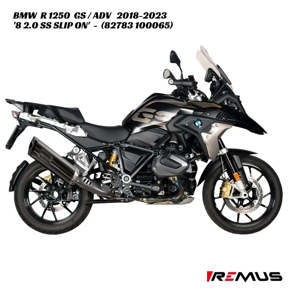 Escape deportivo Remus 82783 100065 para 16-24 BMW R 1200/1250 GS EURO 4 Adventure Foto 2 de 2