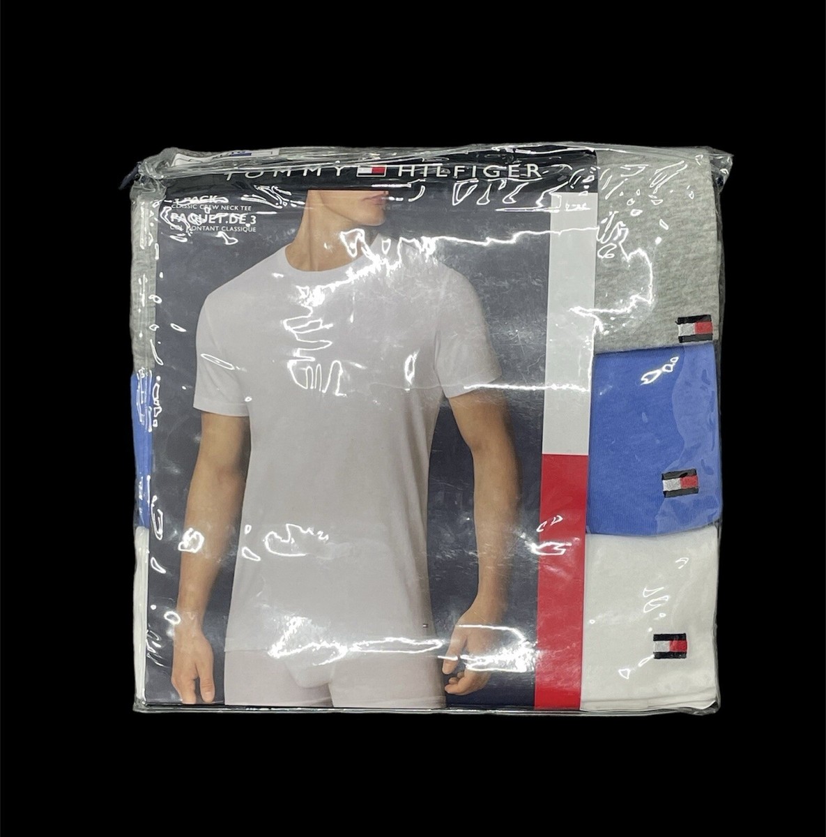 Tommy Hilfiger Pack Cotton Essential Crew Neck T shirts UK