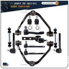 12X 2WD Front Control Arms Ball Joints Tie Rod Ends For 1997-2003 Ford F-150