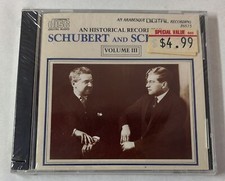 SEALED CD SCHUBERT AND SCHNABEL V.3