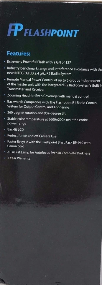 Flashpoint - FPLFSMZ - Zoom R2 Manual Flash Integrated R2 Radio Transceiver - Image 4 of 4