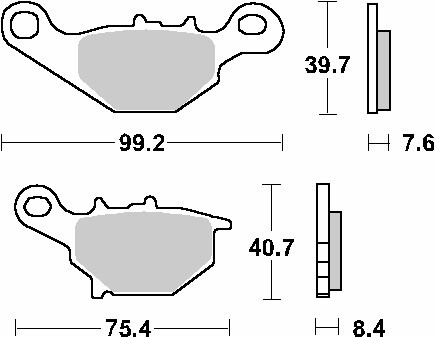Plaquettes de frein KH230 KH396 Suzuki AN 150 1998 1999 2000 2001