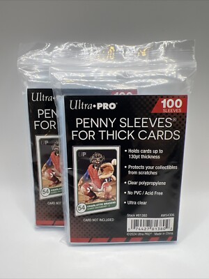 ultra pro thick card sleeves Ultra Pro Thick Card Sleeves (100 Sleeves) – pcommandocards main image 1