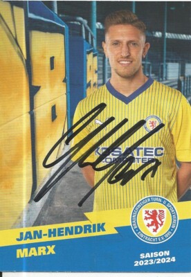 Jan-Hendrik Markx - Eintracht Braunschweig - Saison 2023/2024 - Autogrammkarte