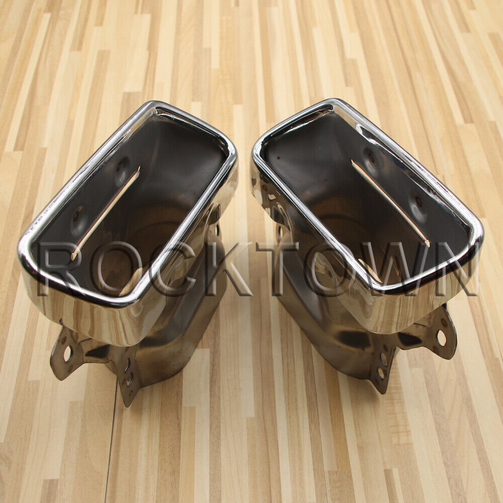 DUAL CHROME EXHAUST PIPE MUFFLER TIP STAINLESS STEEL FOR Mercedes S300