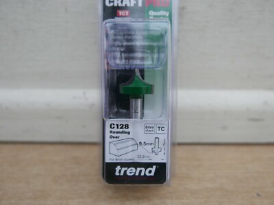 TREND C128X8MMTC C128 9,5MM RADIUS ABRUNDUNG ÜBER OBERFRÄSER FRÄSER BIT 8MM SCHAFT