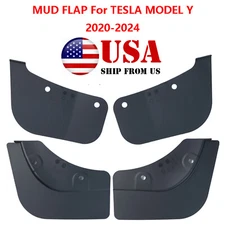 4Pcs Splash Guards Mudguards Mud Flaps For Tesla Model Y 2024 Car Auto