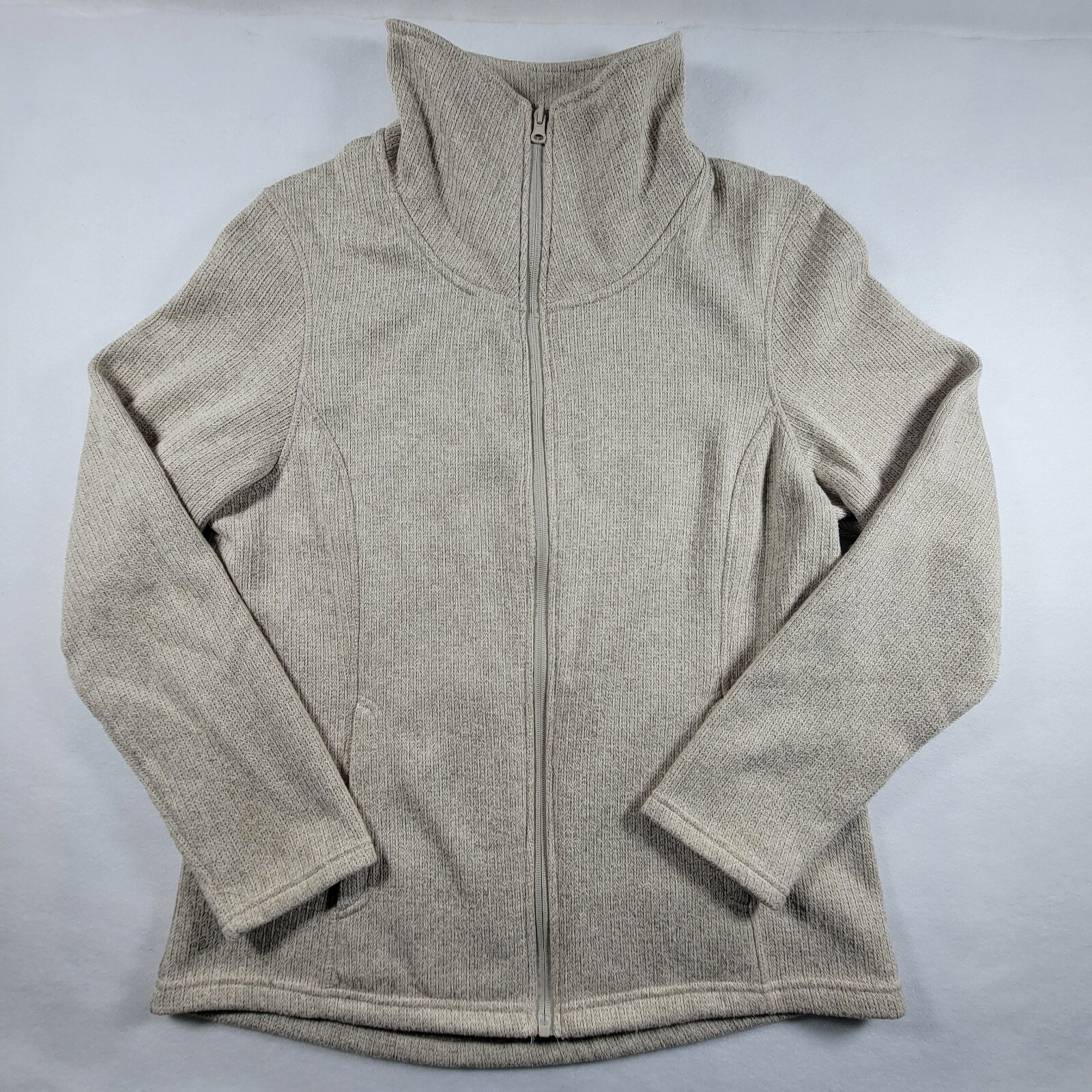 Womens Faded Glory Black Zipped Sweater 