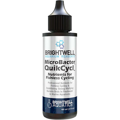 Brightwell Aquatics MicroBacter QuikCycl 60mL Rapid Aquarium Cycling Nutrients