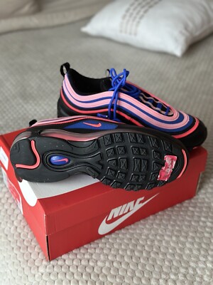 Nike Air Max 97 GS Youth Sneakers Womens Black Pink Racer